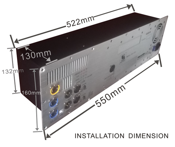 3 Channel plate amplifier with DSP