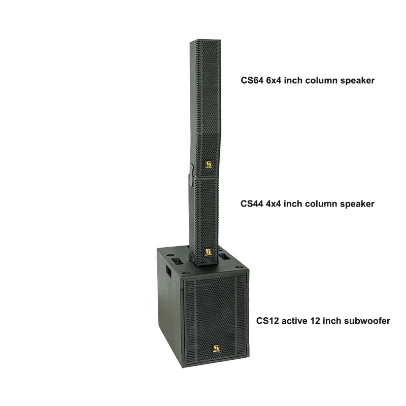 CS64&CS18 6X4 Inch Active Pa Column Array Speaker System