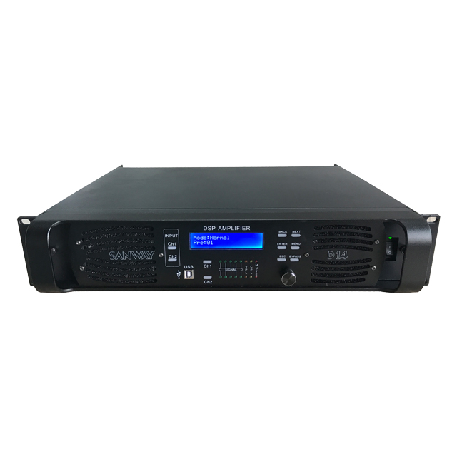D14 7000W Stereo DSP Network Power Amplifier With Wifi Function