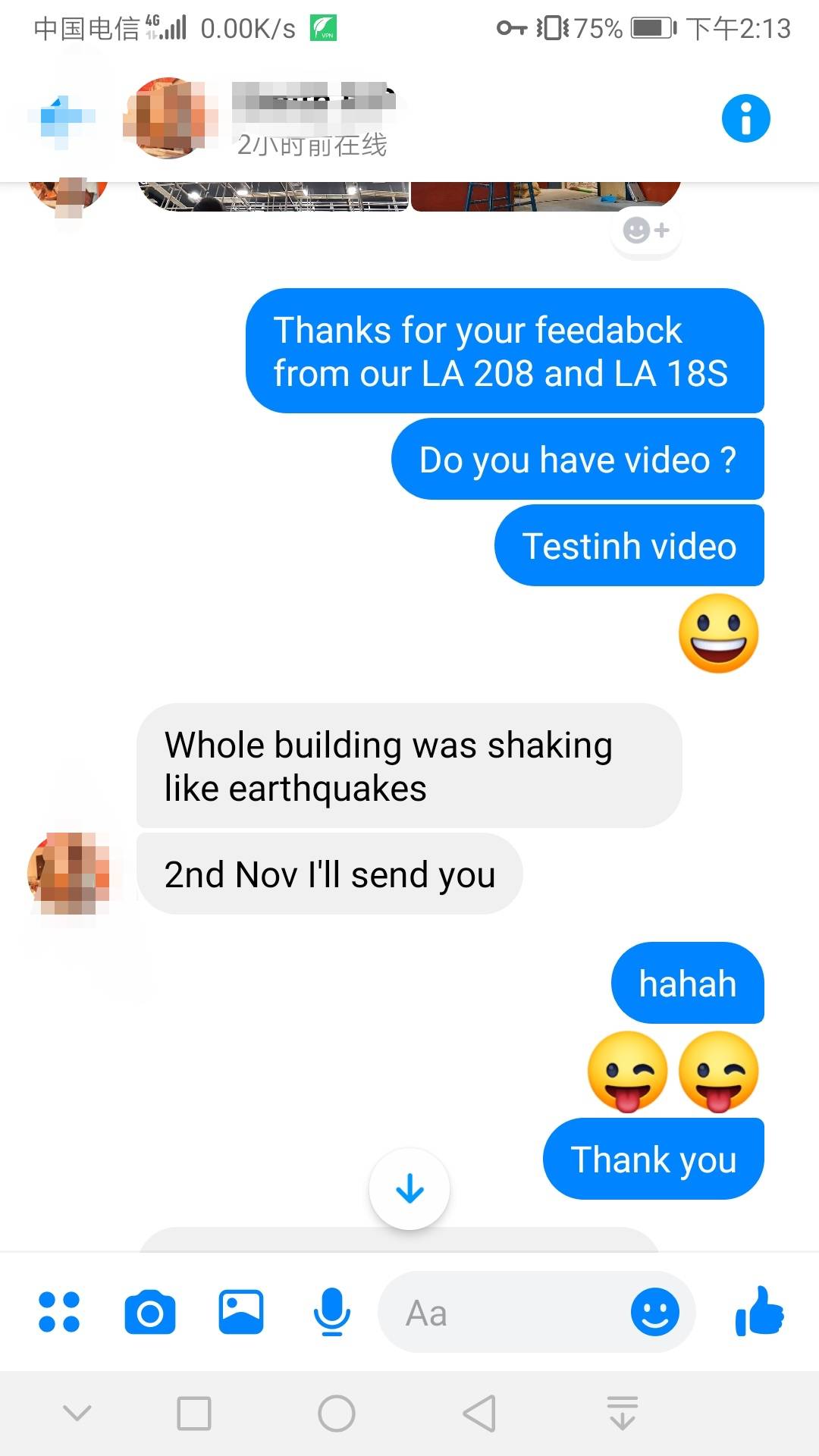 LA208&LA18 feedback in India 