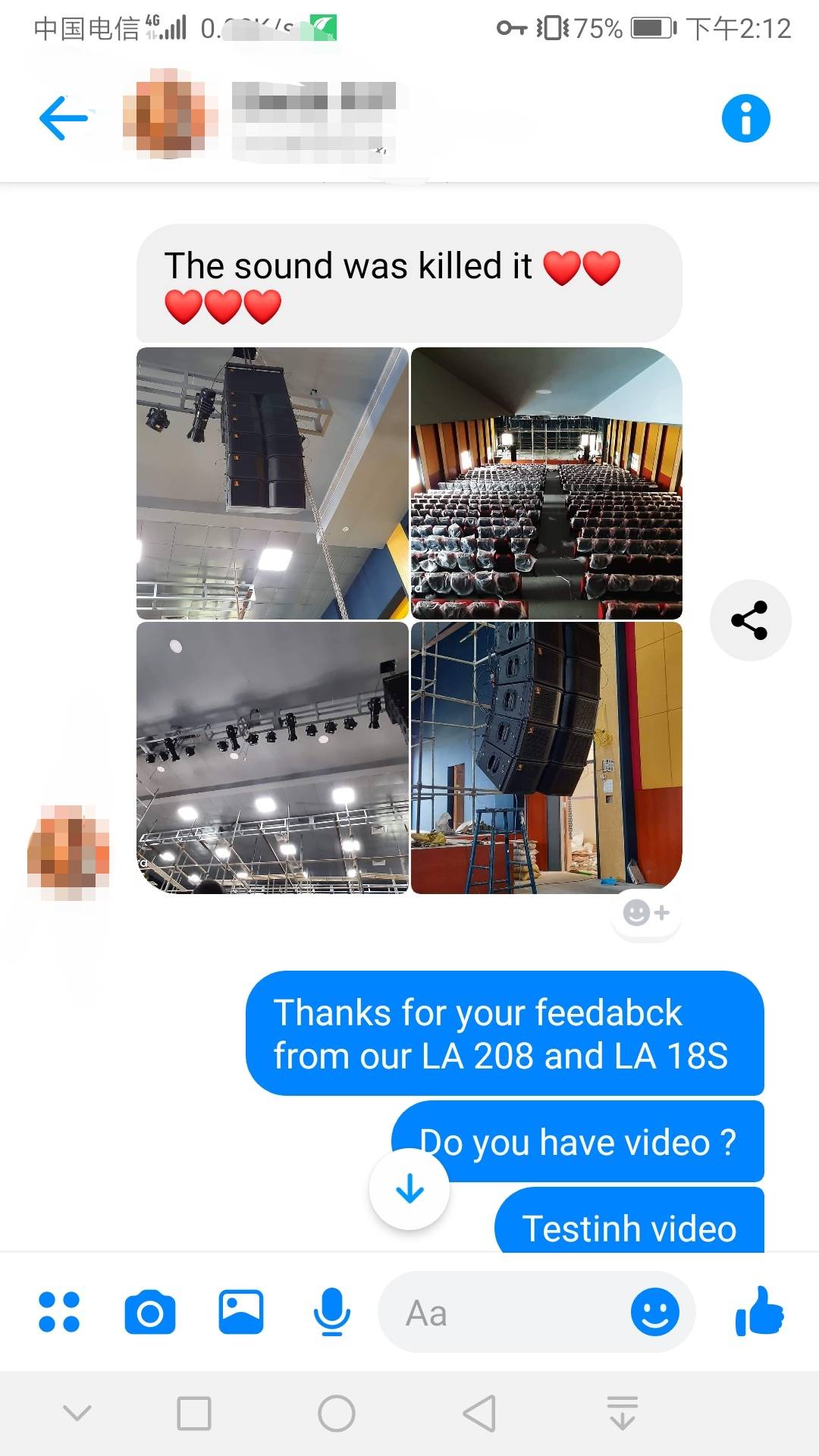 LA208&LA18 feedback in India 
