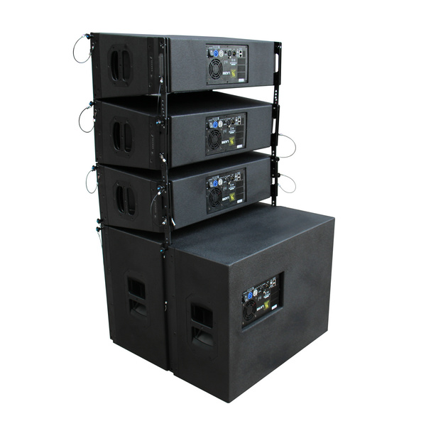 LA208 Dual 8 Inch Self Powered Line Array Speaker System 