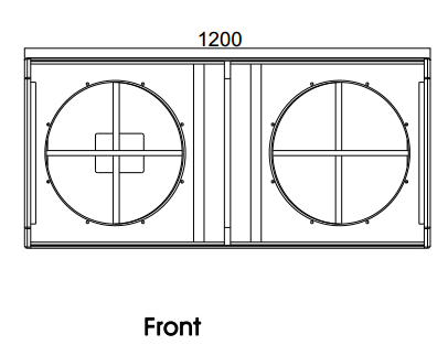 AT218 Dual 18 inch Big Bass Sub Woofer Speaker for Large Stage